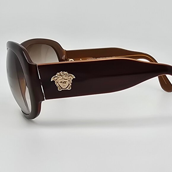 Versace Mod 4052 402/13 Brown Gold Frame Brown Lens Oversized Sunglasses 61mm main image 9